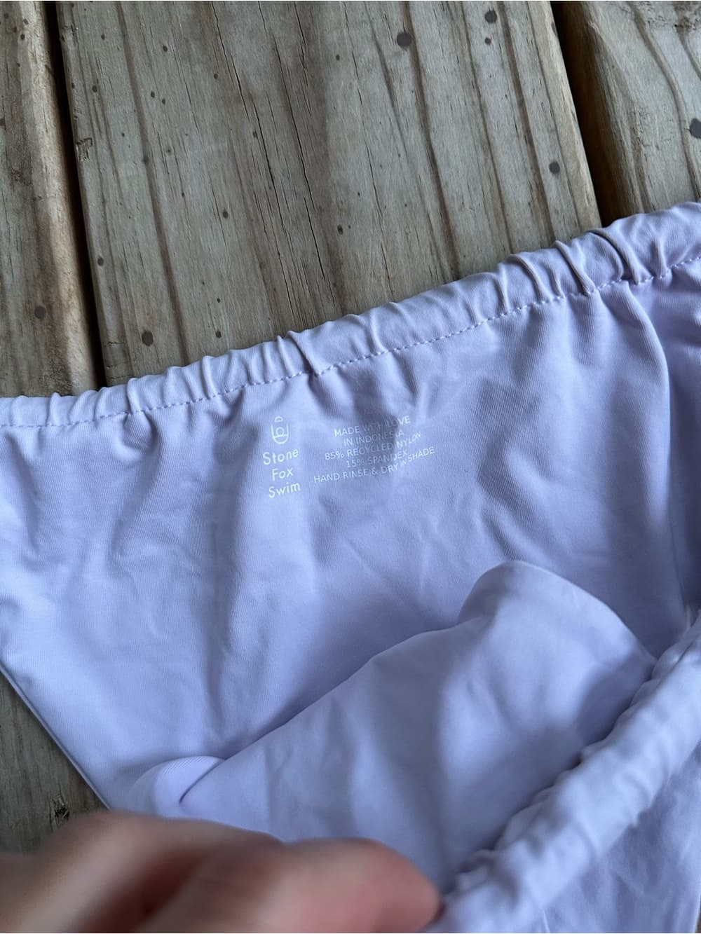 NWT Stone Fox Swim Bijou bikini bottoms lilac extra large - Thumbnail 2