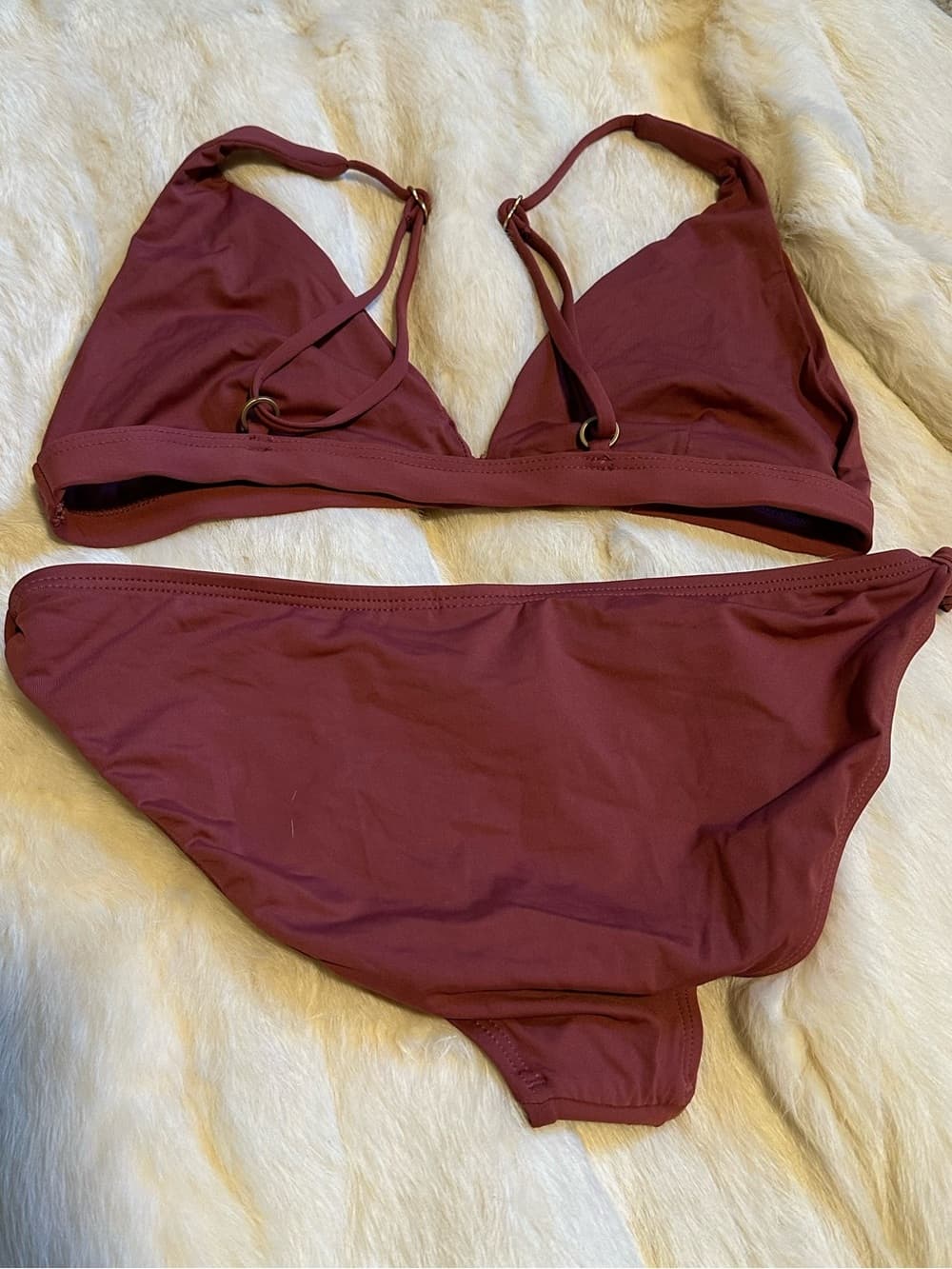 NWOT L*Space triangle bikini set rust - Thumbnail 3