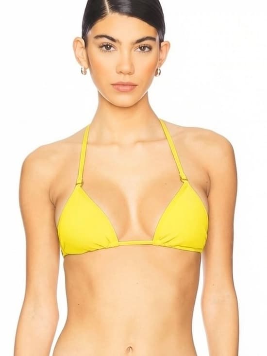NWT L*Space Banning bikini top lemon yellow - Thumbnail 5