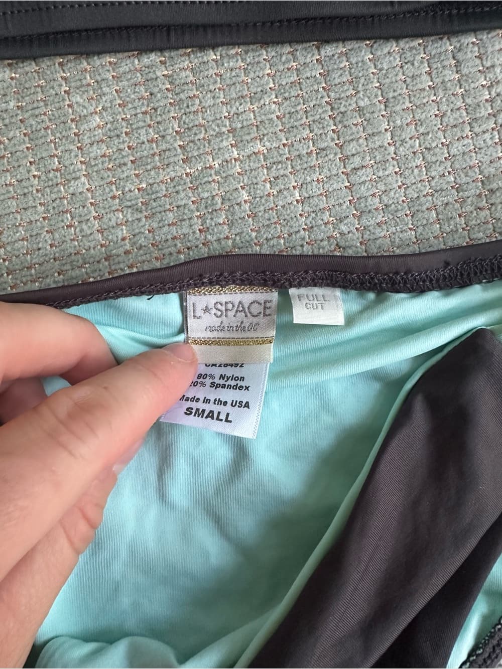 NWOT L*Space Jaime Low Down bikini set grey - Thumbnail 2