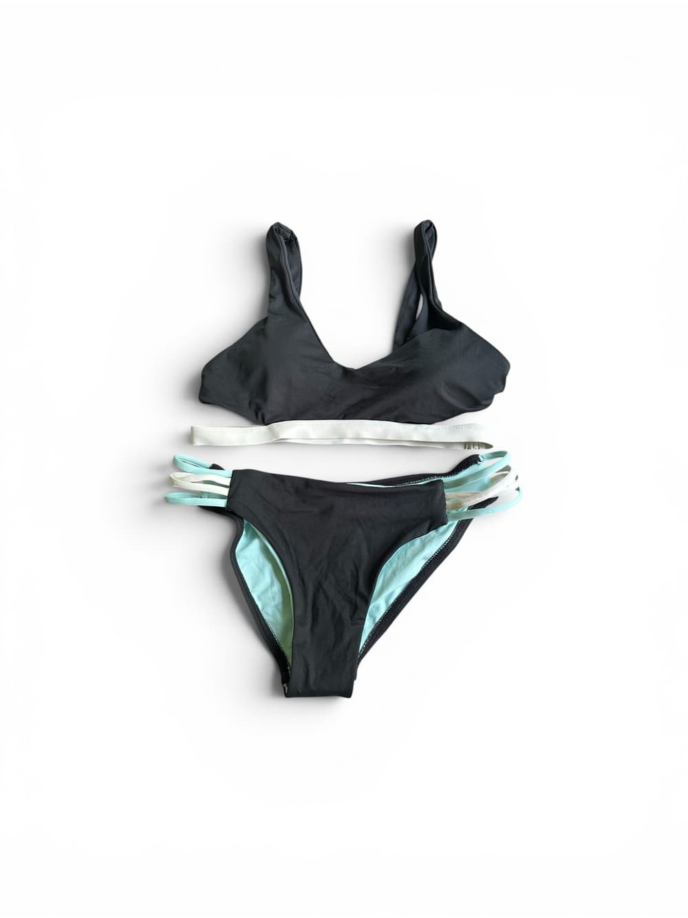 NWOT L*Space Low Down bikini set grey - Thumbnail 4