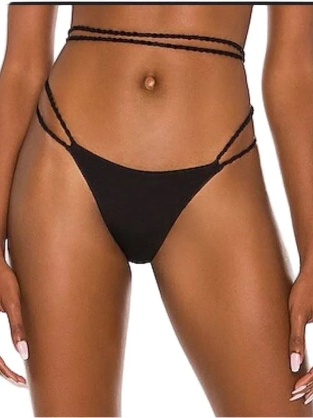 NWT Agua Bendita Minta Kezia bikini bottoms black - Thumbnail 3