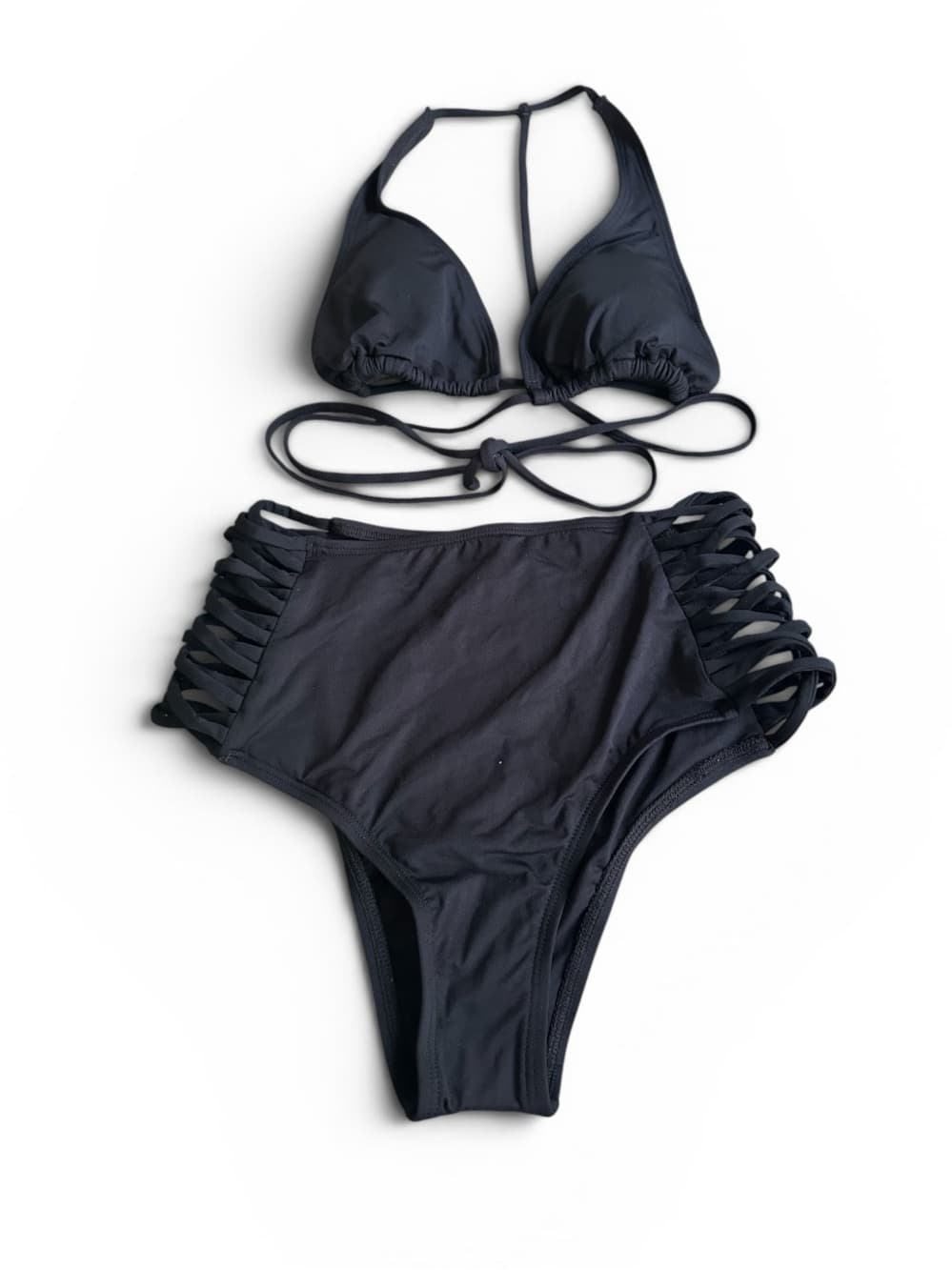 NWOT L*Space Lexie high waist bikini set black small - Thumbnail 5