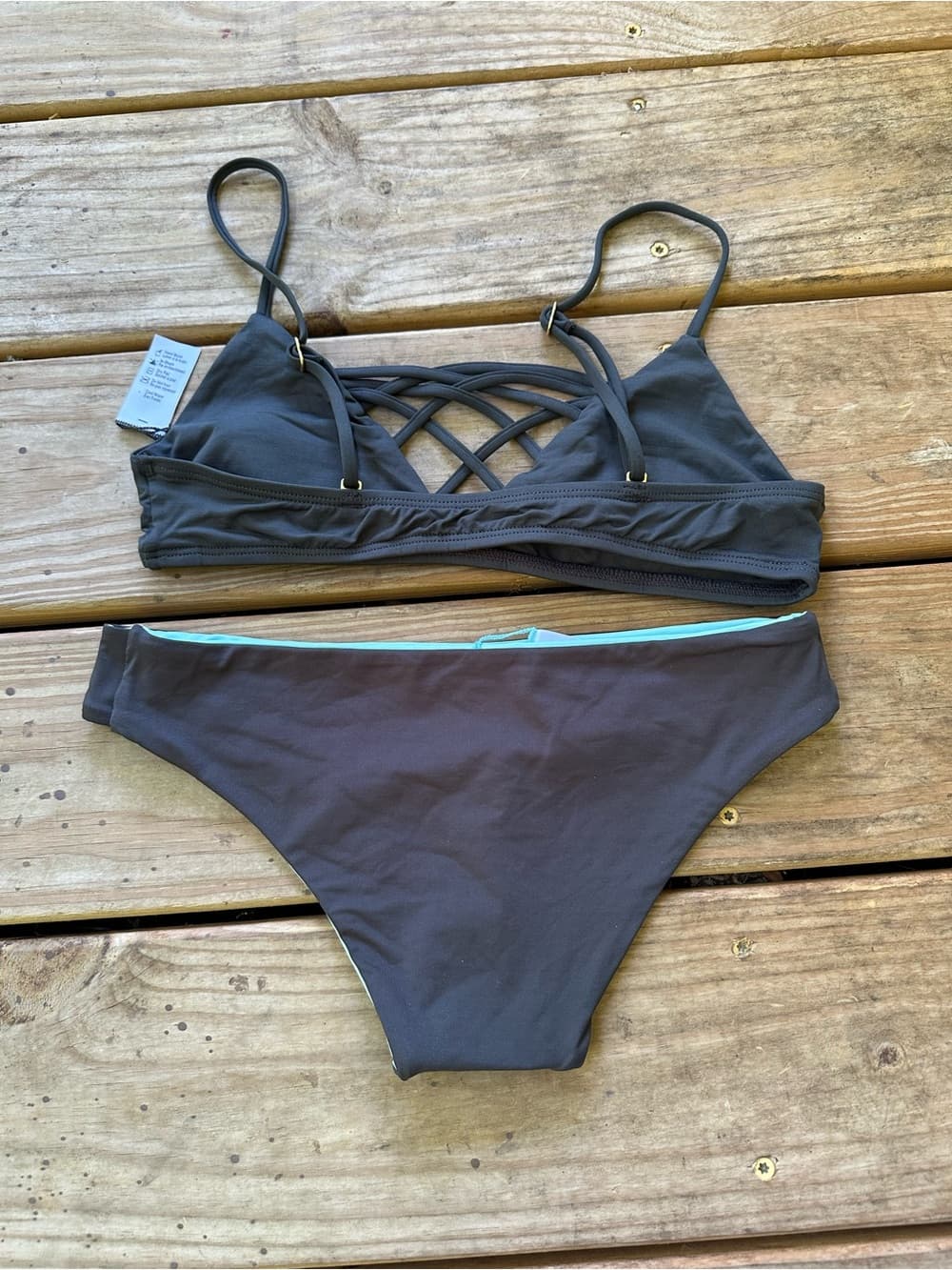 NWOT L*Space Jaime bikini set grey - Thumbnail 3