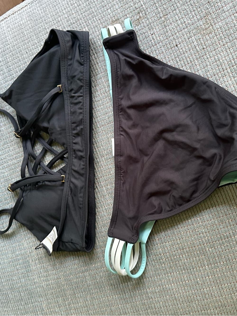 NWOT L*Space Jaime Low Down bikini set grey - Thumbnail 3