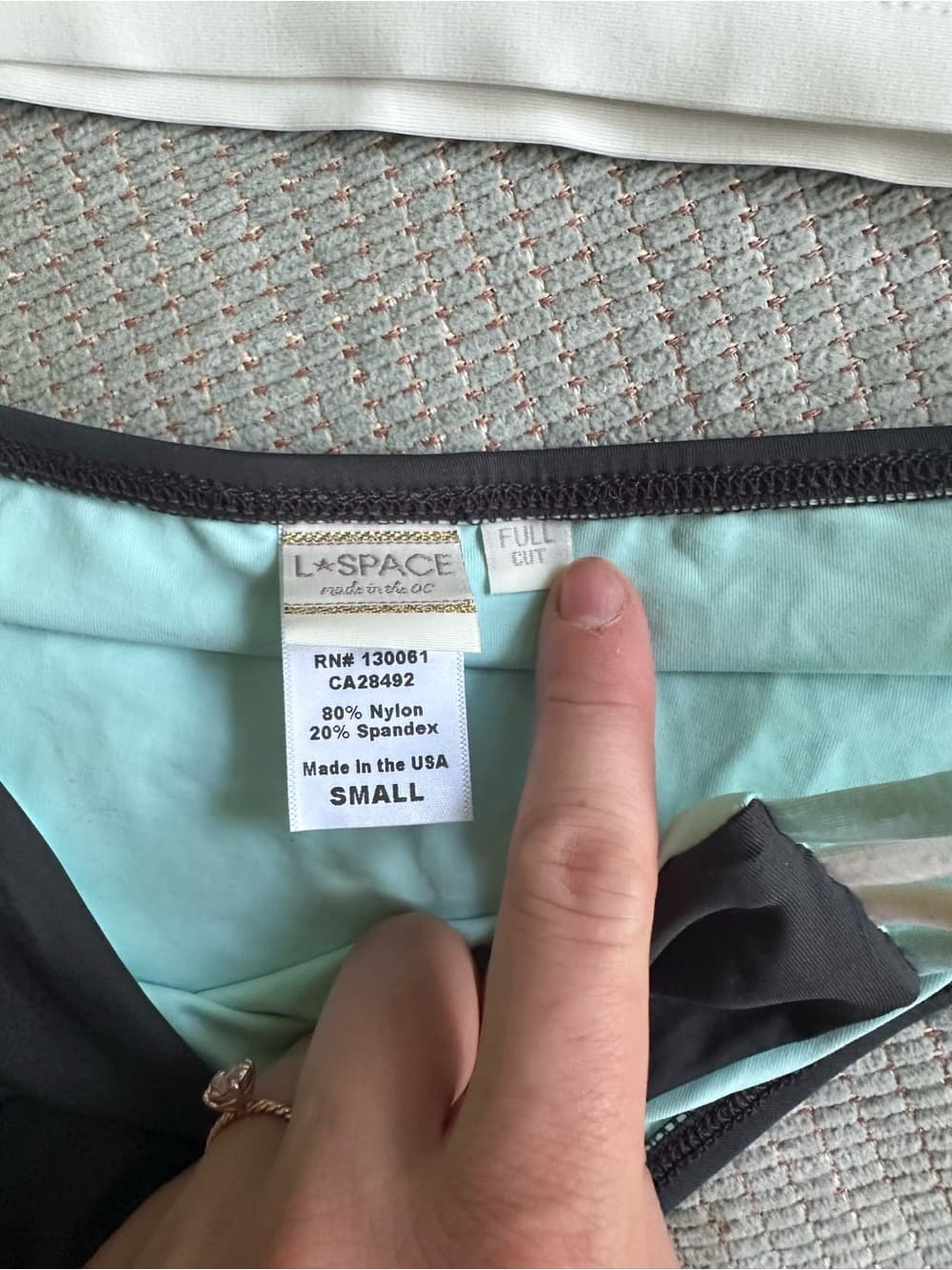 NWOT L*Space Low Down bikini set grey - Thumbnail 2