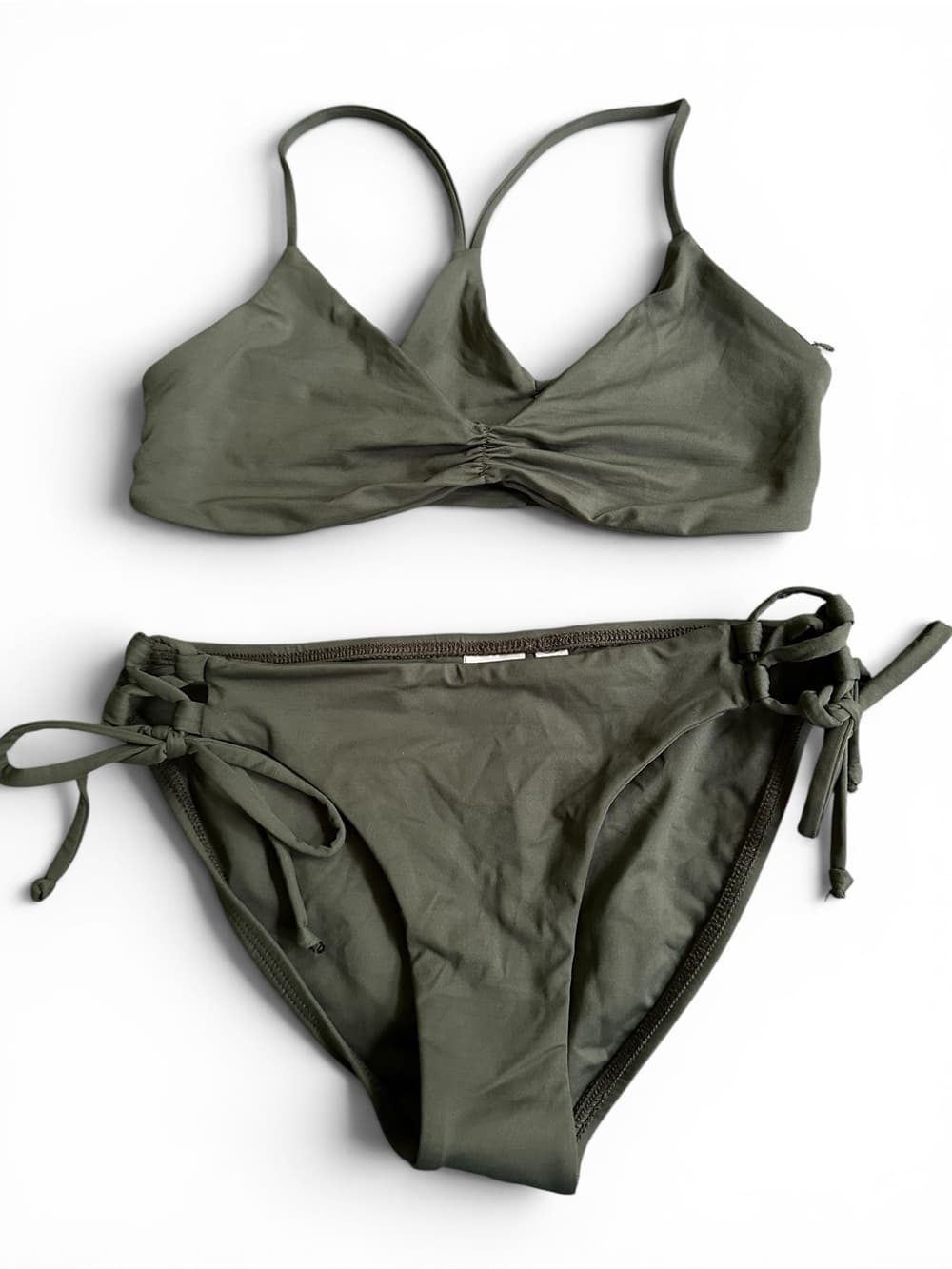NWOT L*Space Wild One bikini set green extra small - Thumbnail 4