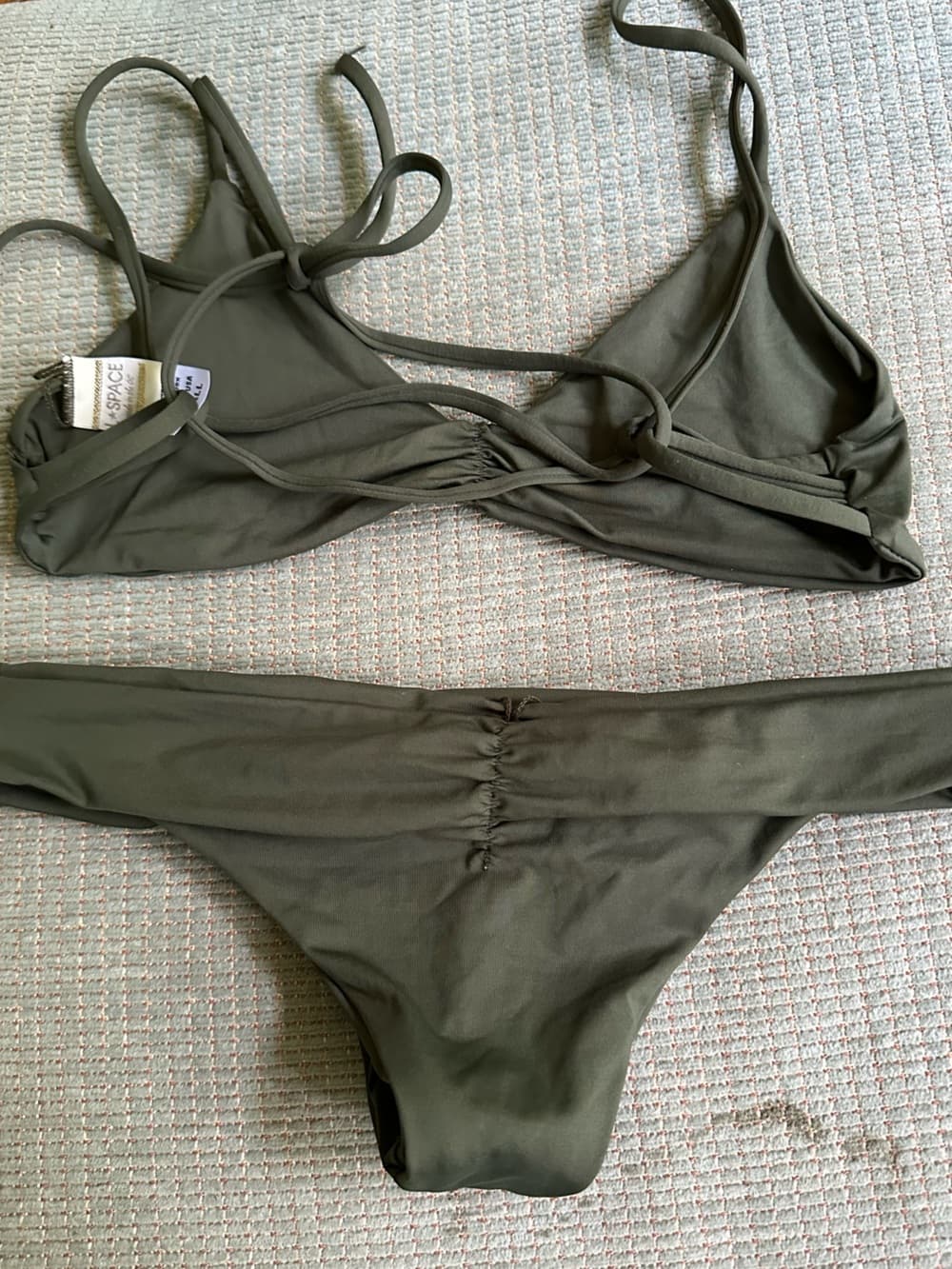 NWOT L*Space Monique bikini set green extra small - Thumbnail 2
