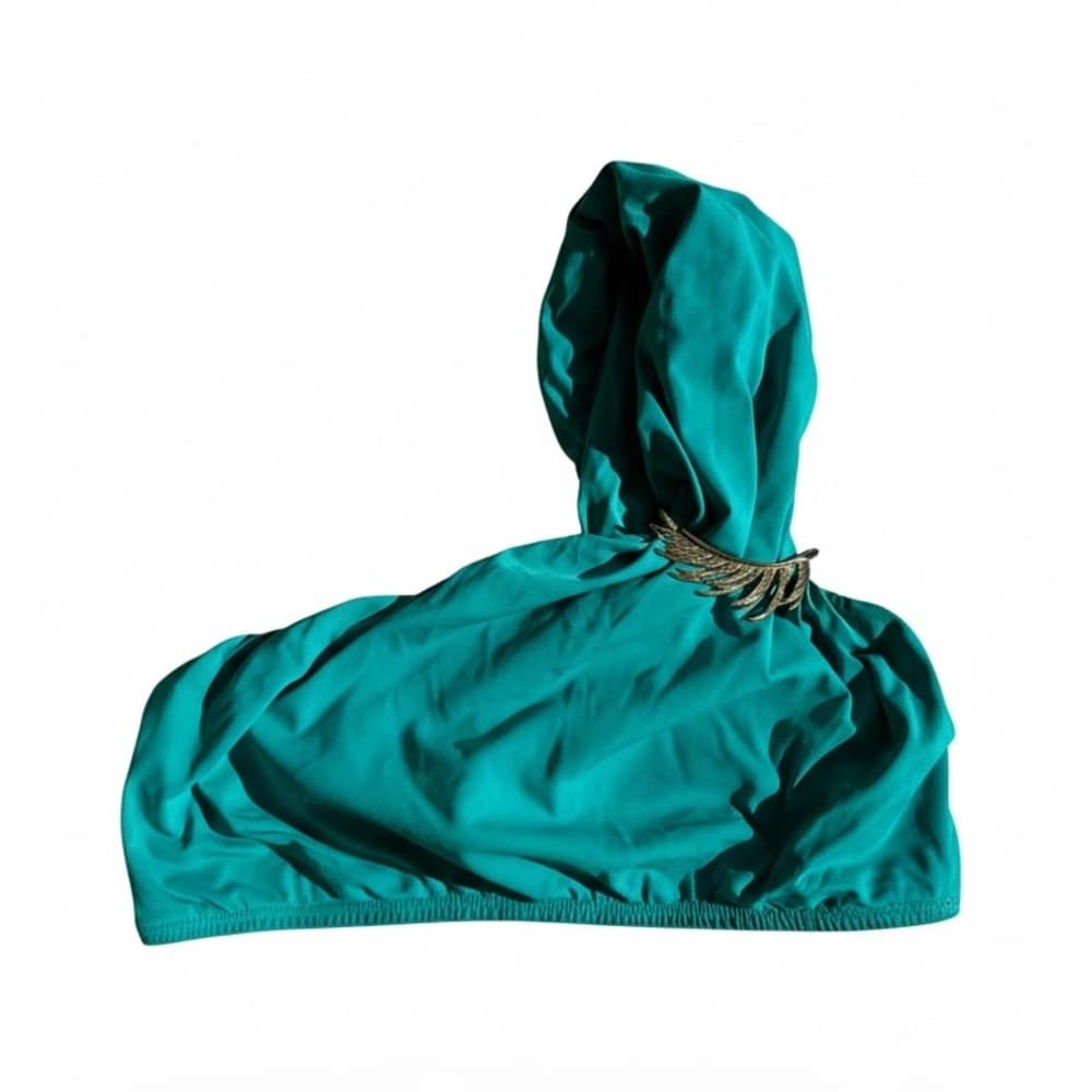 Lenny Neimeyer embellished one shoulder bikini top teal - Thumbnail 5