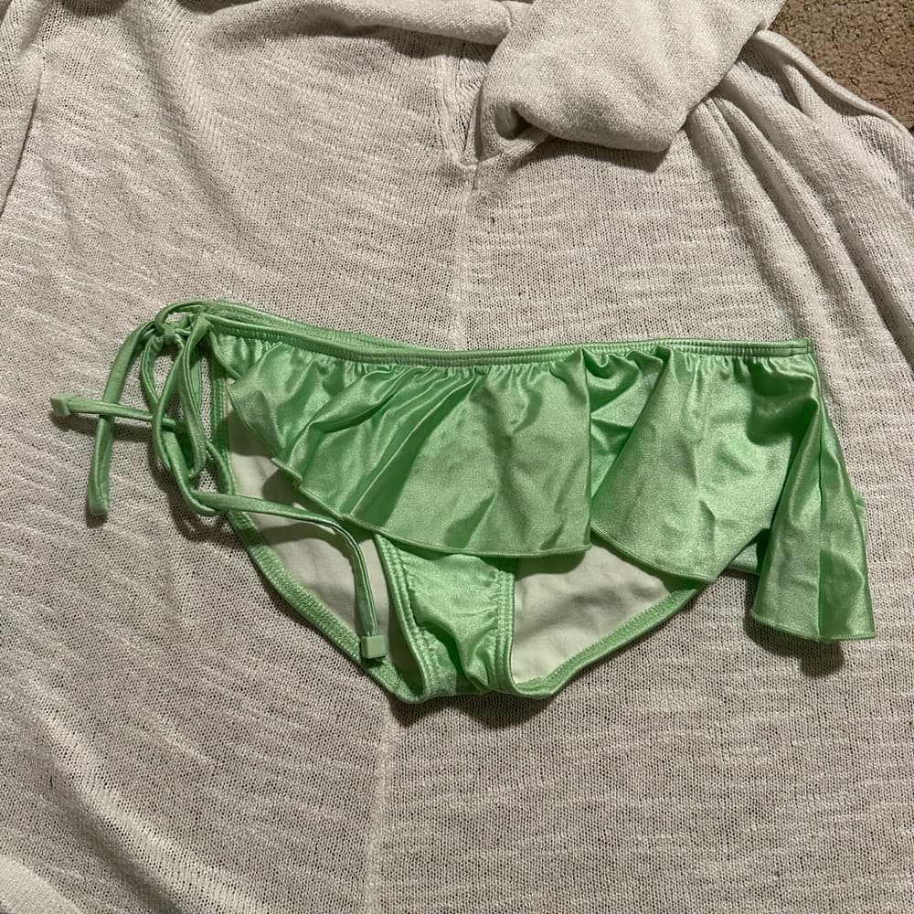 Zimmerman ruffle bikini bottoms green 6