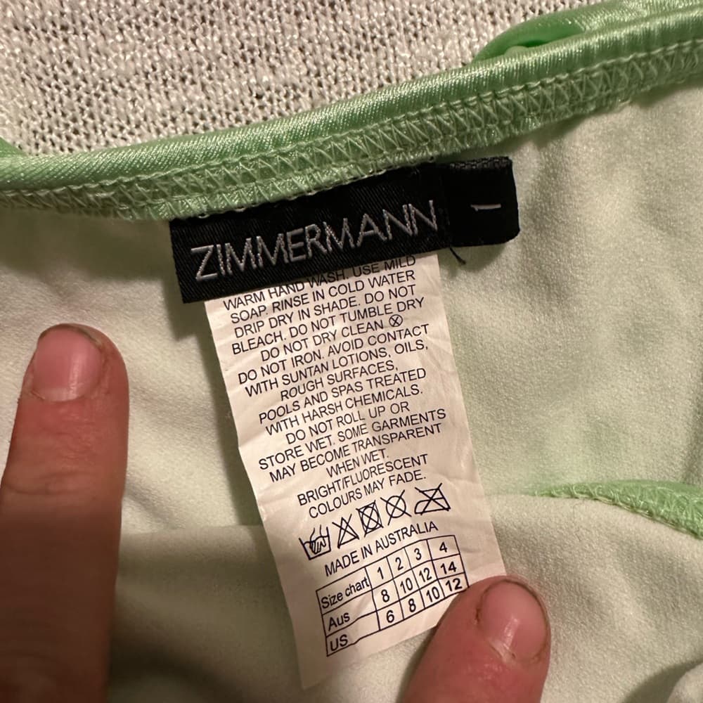Zimmerman ruffle bikini bottoms green 6 - Thumbnail 2