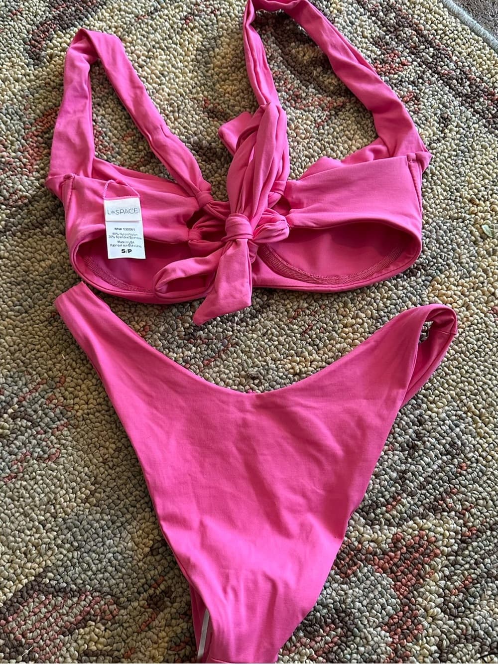 NWOT L*Space Camellia bikini set bubblegum pink small - Thumbnail 3