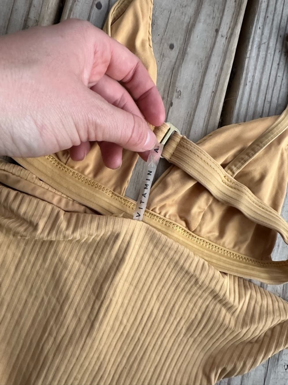 Vitamin A Moss eco rib bikini set - Thumbnail 3