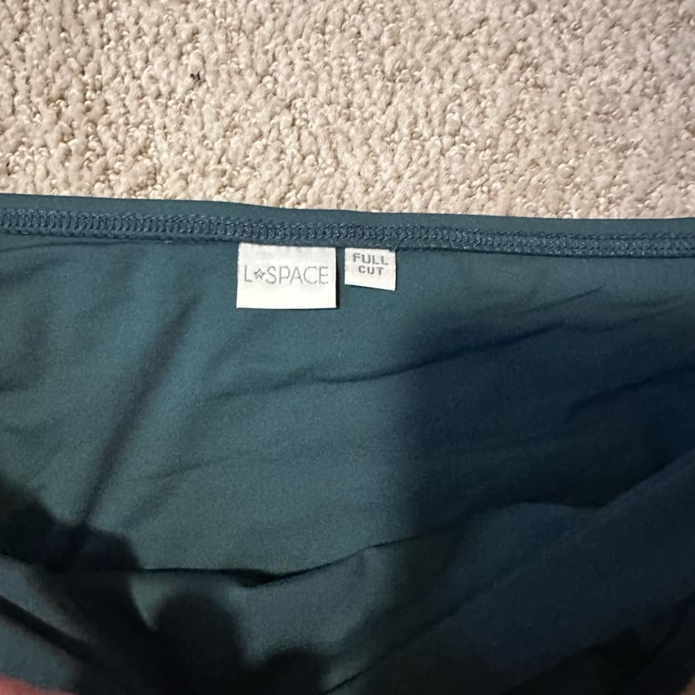 NWOT L*Space full cut bikini bottoms dark teal small - Thumbnail 2