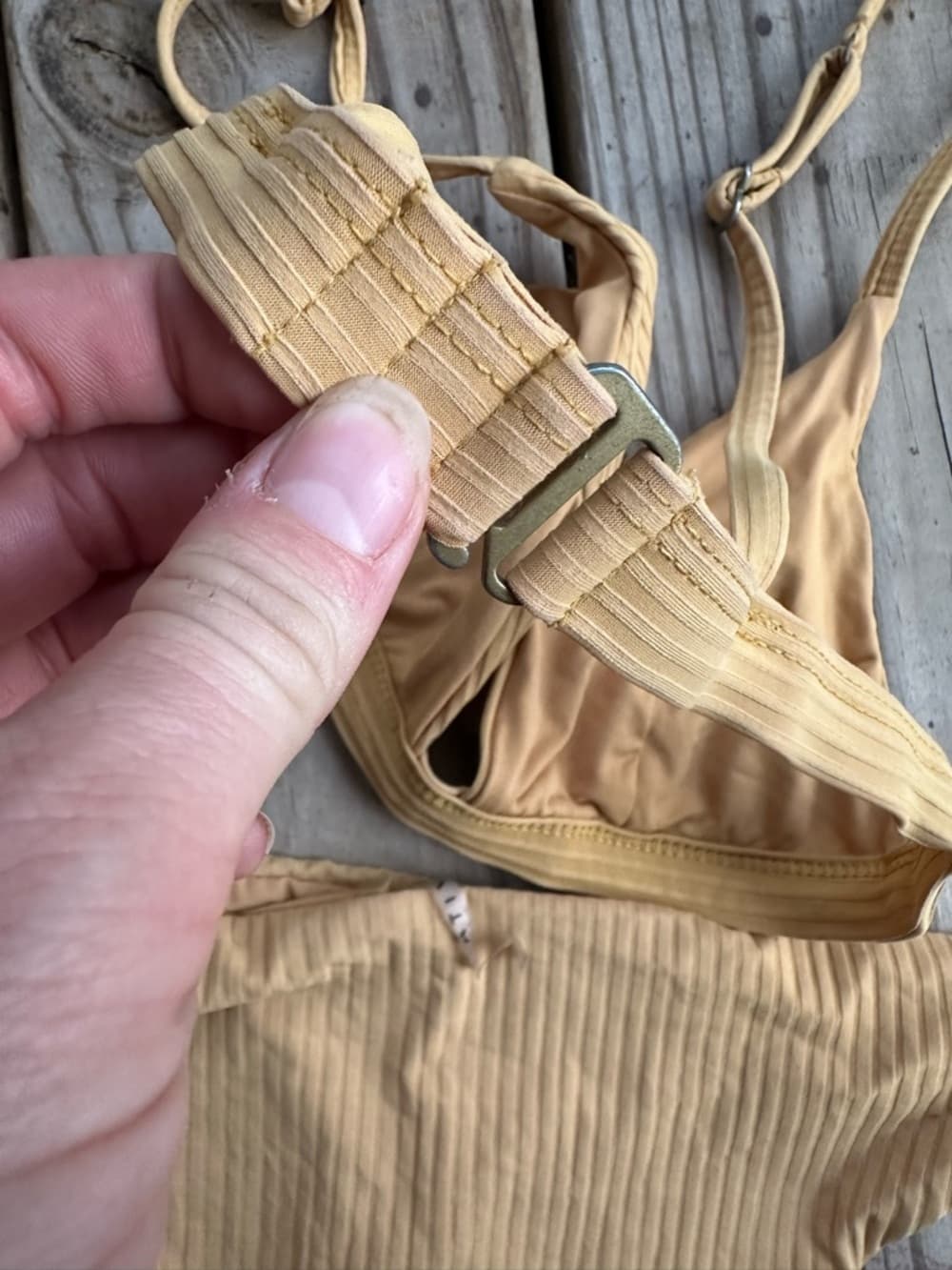 Vitamin A Moss eco rib bikini set - Thumbnail 4