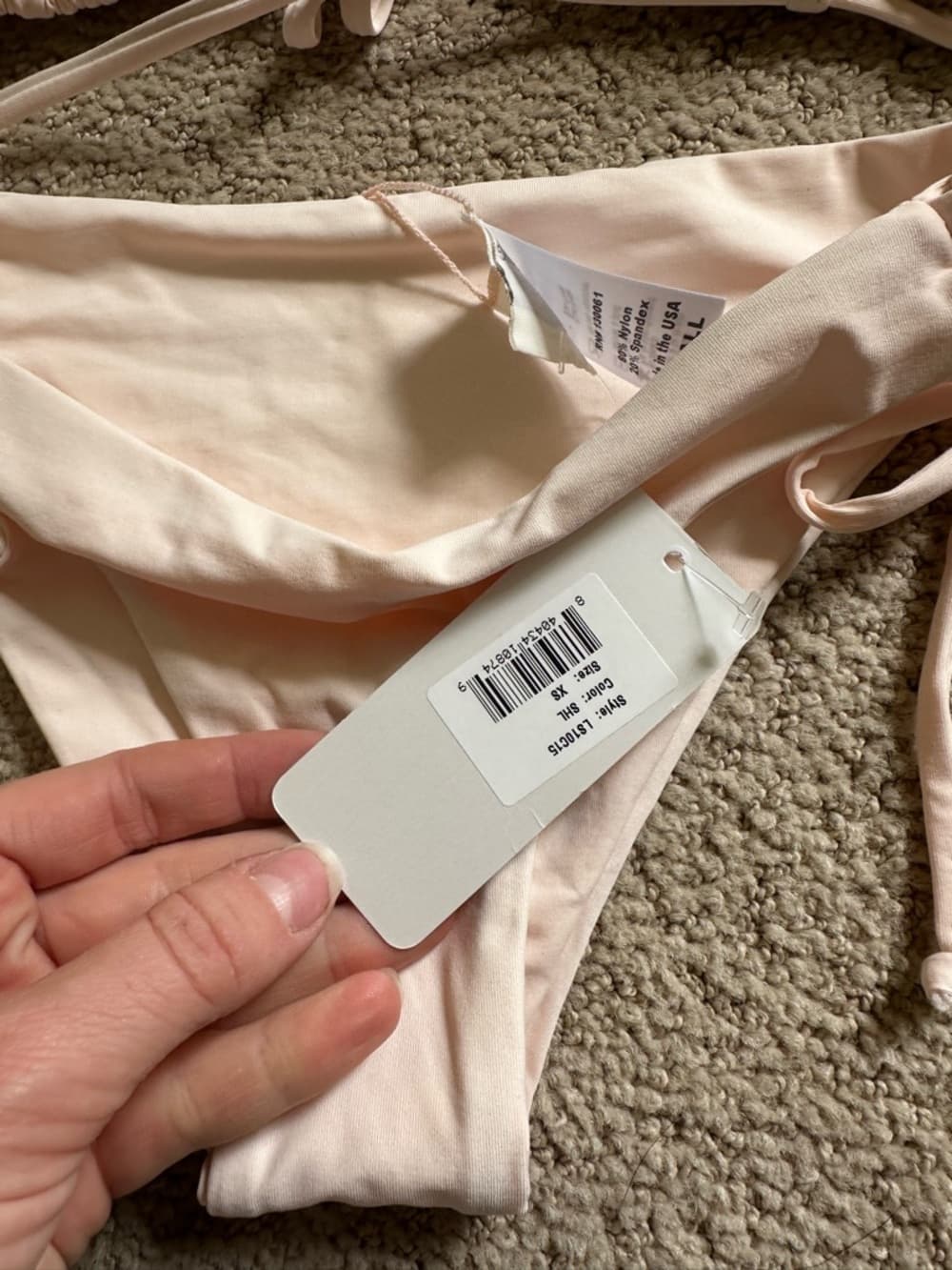 NWT L*Space triangle bikini set light pink - Thumbnail 3