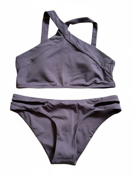 NWOT L*Space high neck bikini set grey - Thumbnail 6
