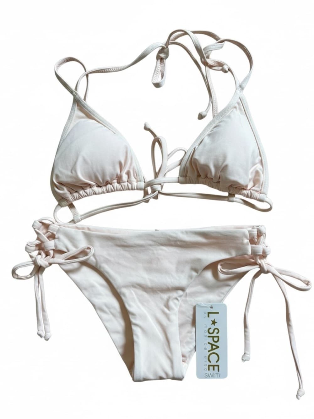 NWT L*Space triangle bikini set light pink - Thumbnail 5