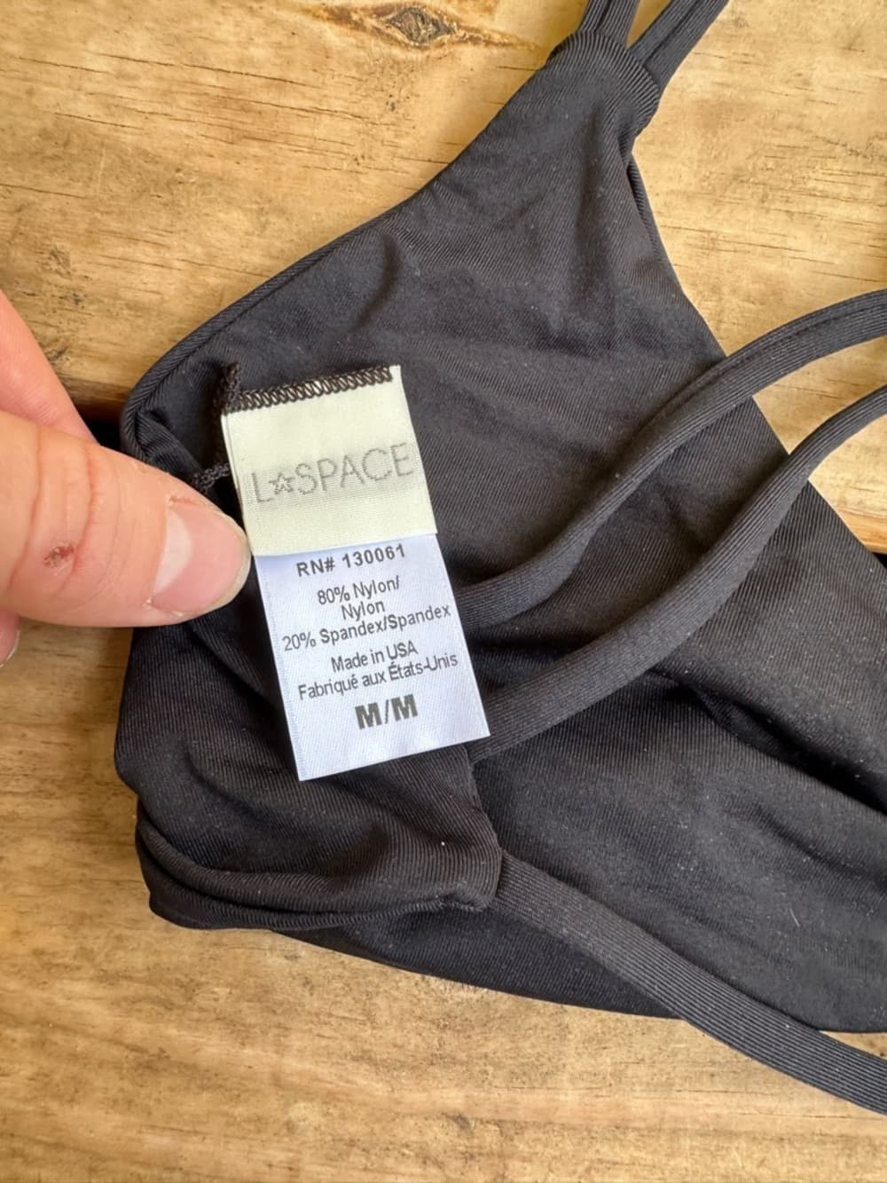 NWOT L*Space Hartley bikini top black - Thumbnail 4