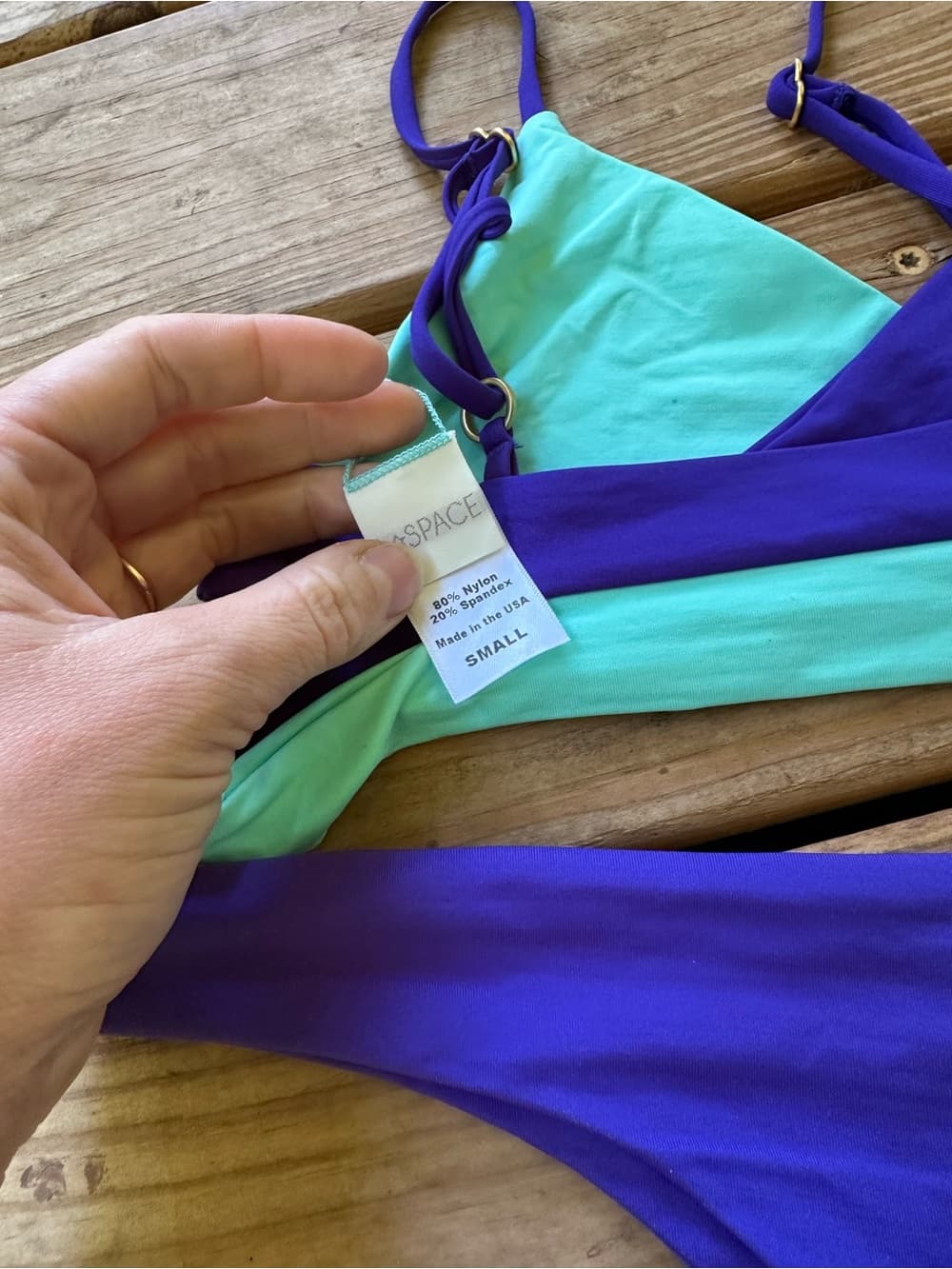 NWOT L*Space Rocky Itsy cut bikini set small - Thumbnail 4