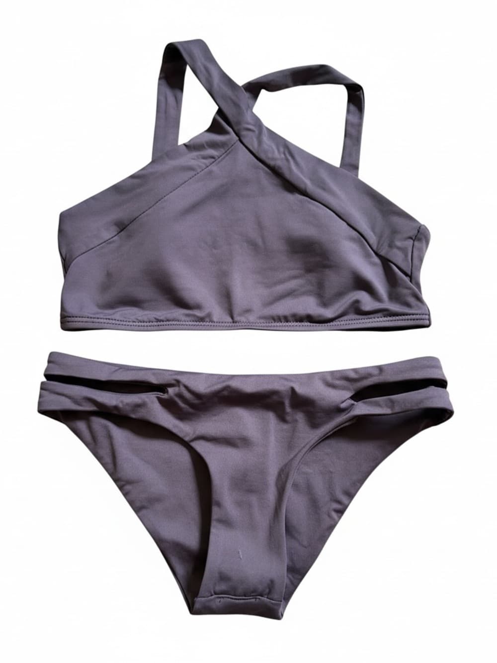 NWOT L*Space high neck bikini set grey - Thumbnail 5