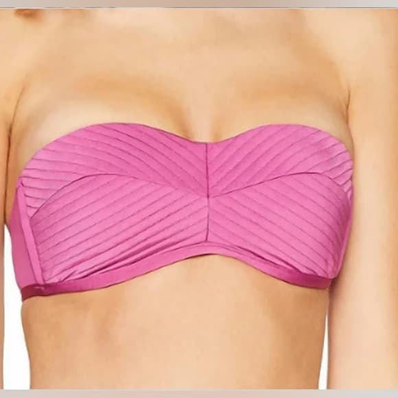 NWT Seafolly bustier quilted bikini top berry - Thumbnail 5