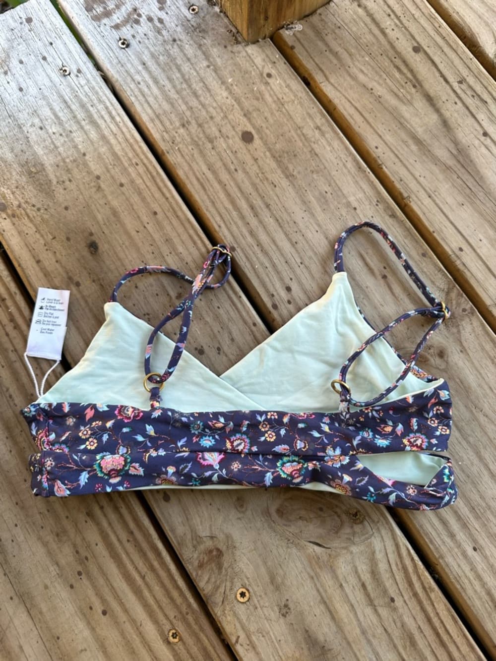 NWOT L*Space Rocky Liberty floral bikini top - Thumbnail 2