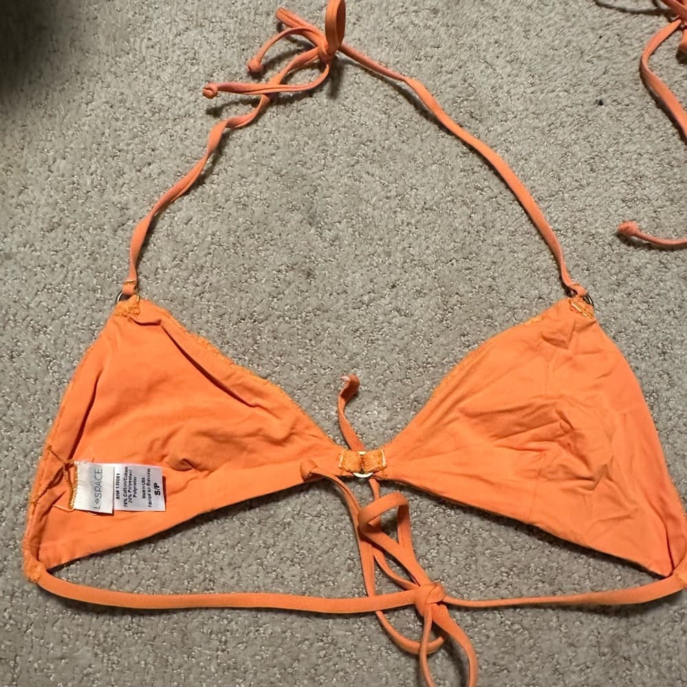 NWOT L*Space terry fern bikini top orange - Thumbnail 2