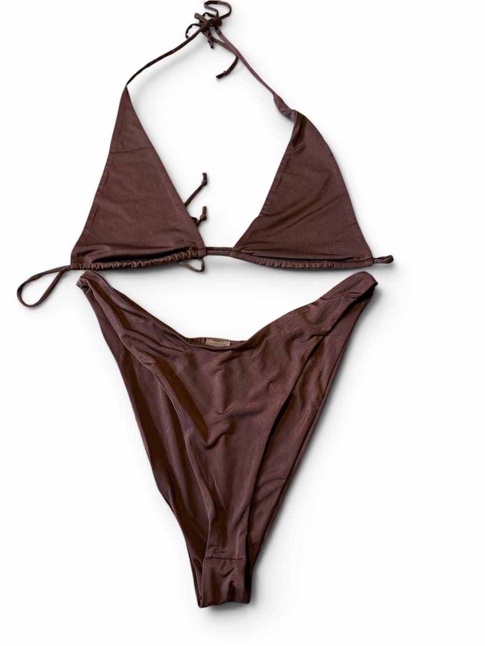 NWT Naked Wardrobe Swim bikini set brown extra large - Thumbnail 5