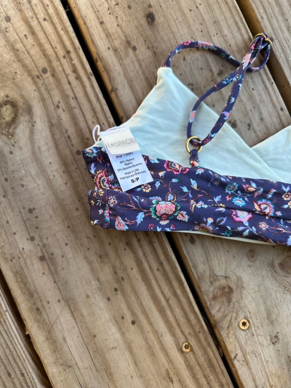 NWOT L*Space Rocky Liberty floral bikini top - Thumbnail 3