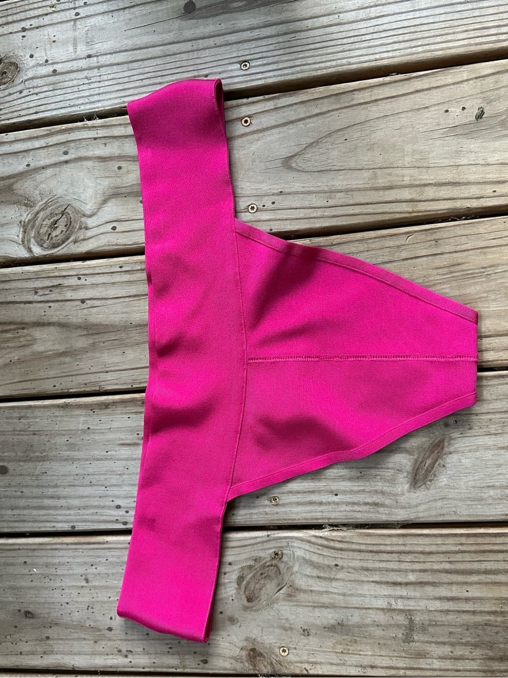 NWT Skims knit cheeky bikini bottoms hot pink - Thumbnail 6