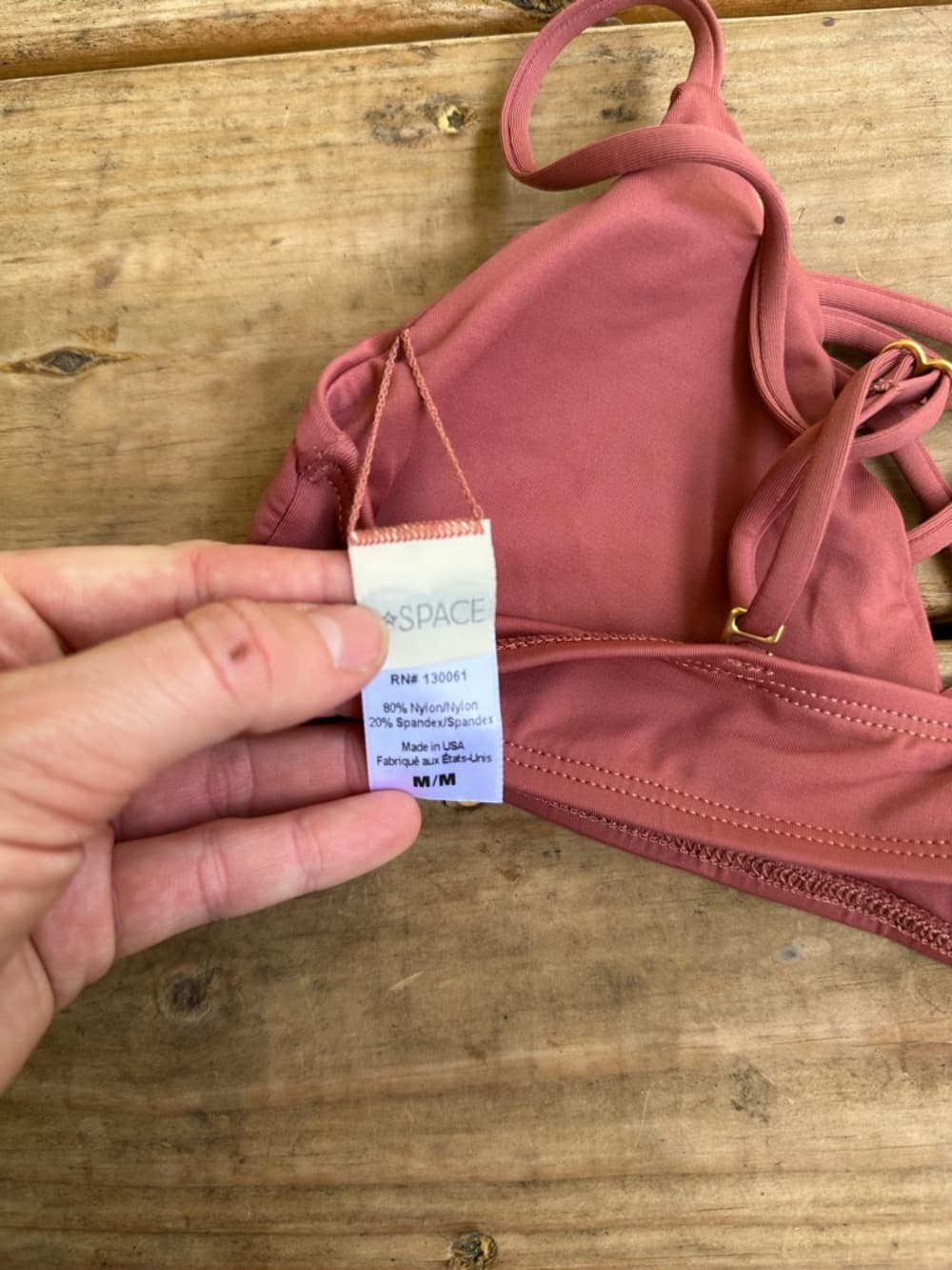NWOT L*Space Jaime bikini top Primrose pink - Thumbnail 3