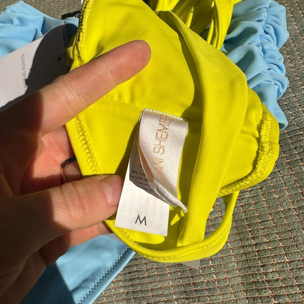 NWT Shani Shemer Mia Rylie bikini yellow blue - Thumbnail 6