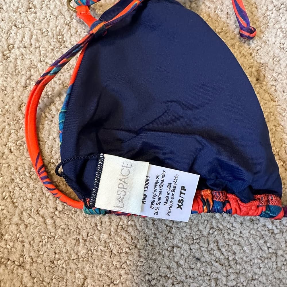 NWOT L*Space Deedee bikini top Liberty Palm - Thumbnail 3