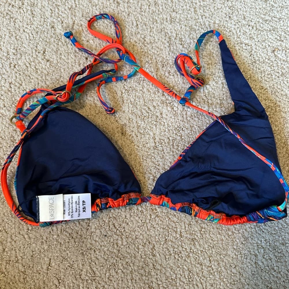NWOT L*Space Deedee bikini top Liberty Palm - Thumbnail 2