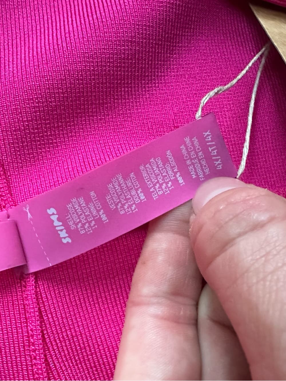 NWT Skims knit cheeky bikini bottoms hot pink - Thumbnail 5