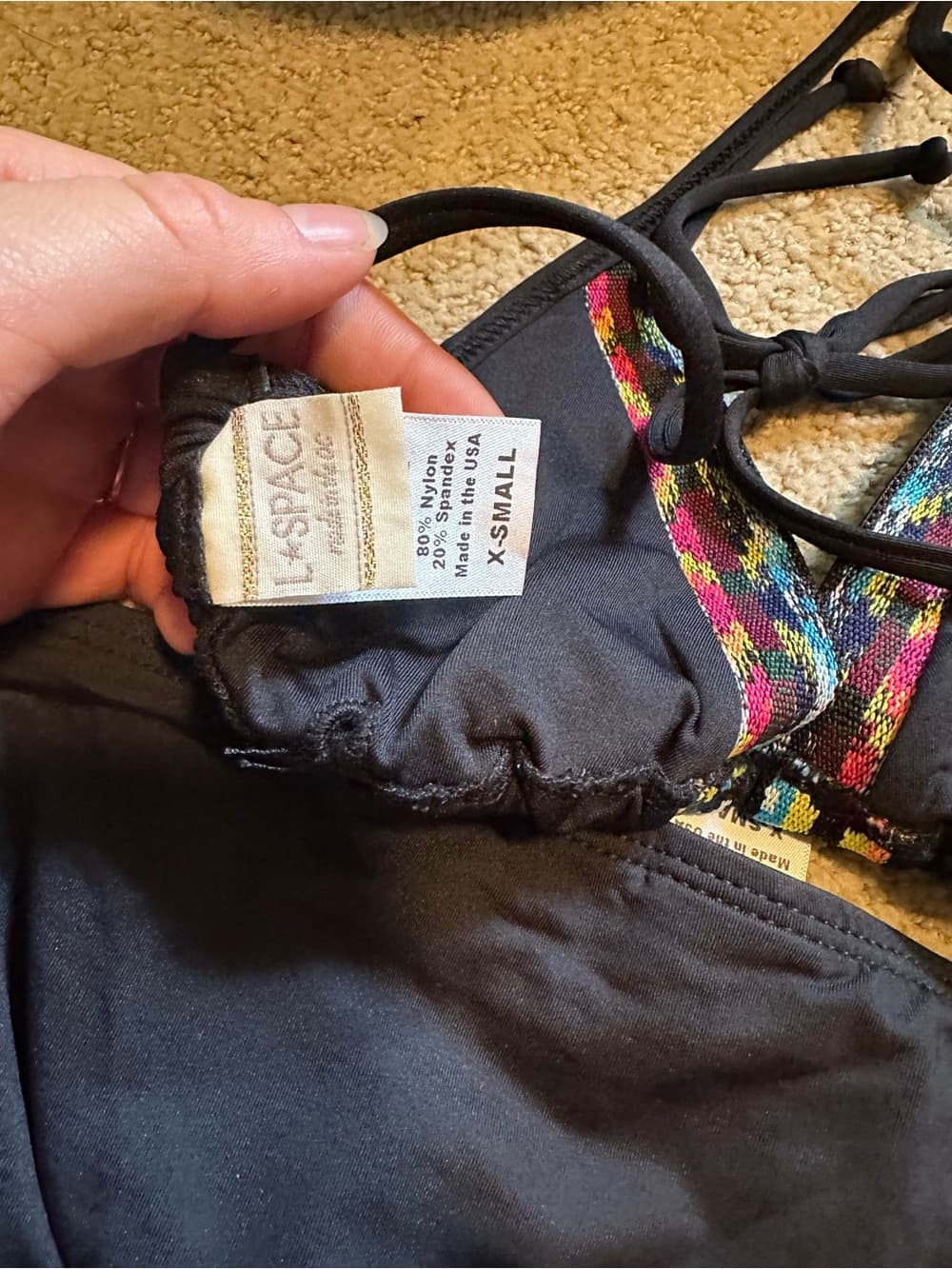 NWOT L*Space Night Tribe bikini set extra small - Thumbnail 4