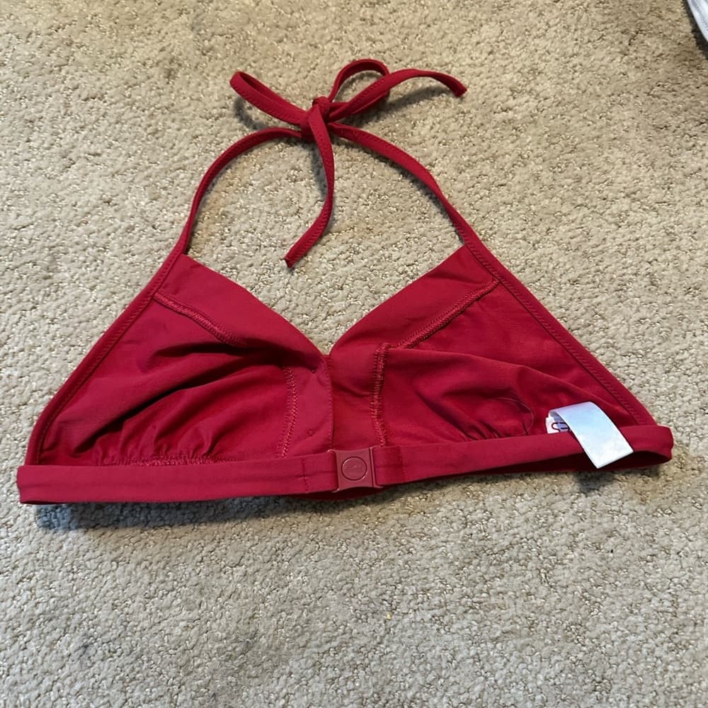Eres button up bikini top red - Thumbnail 2