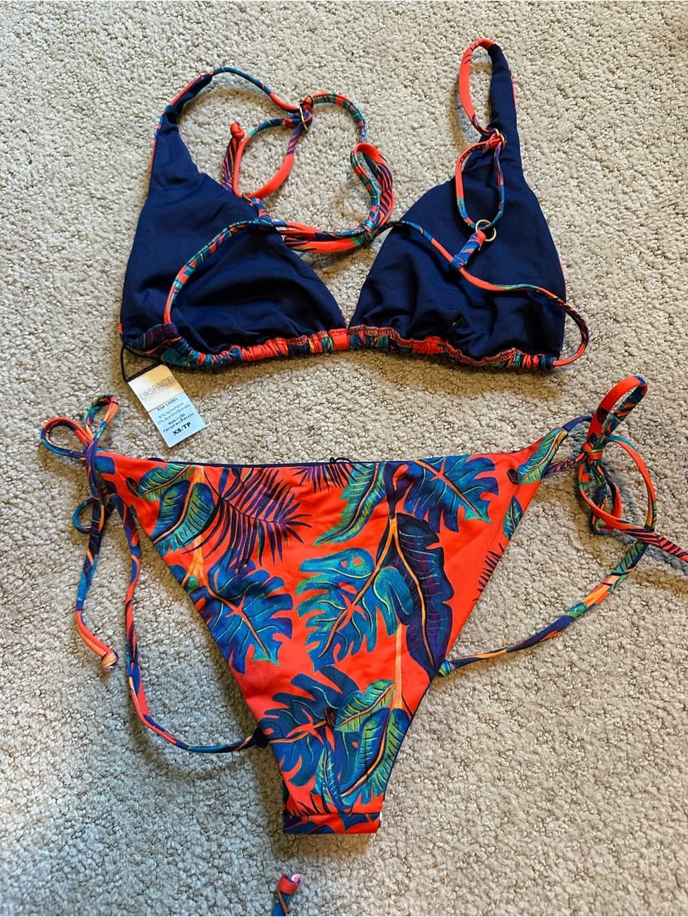 NWOT L*Space Liberty Fleur bikini set extra small - Thumbnail 3