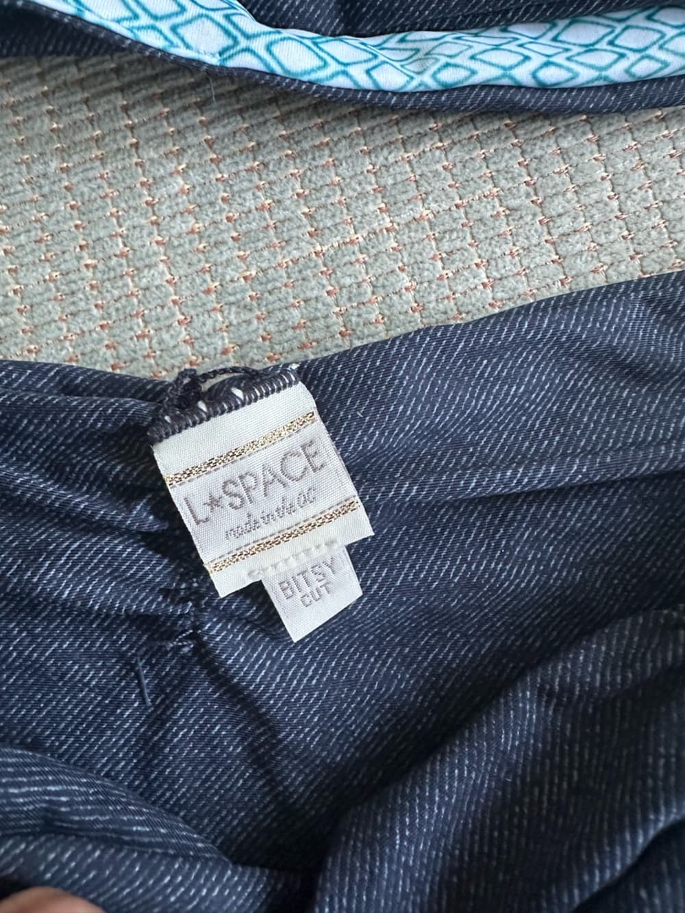 NWOT L*Space Chloe Monique bikini set denim small - Thumbnail 2
