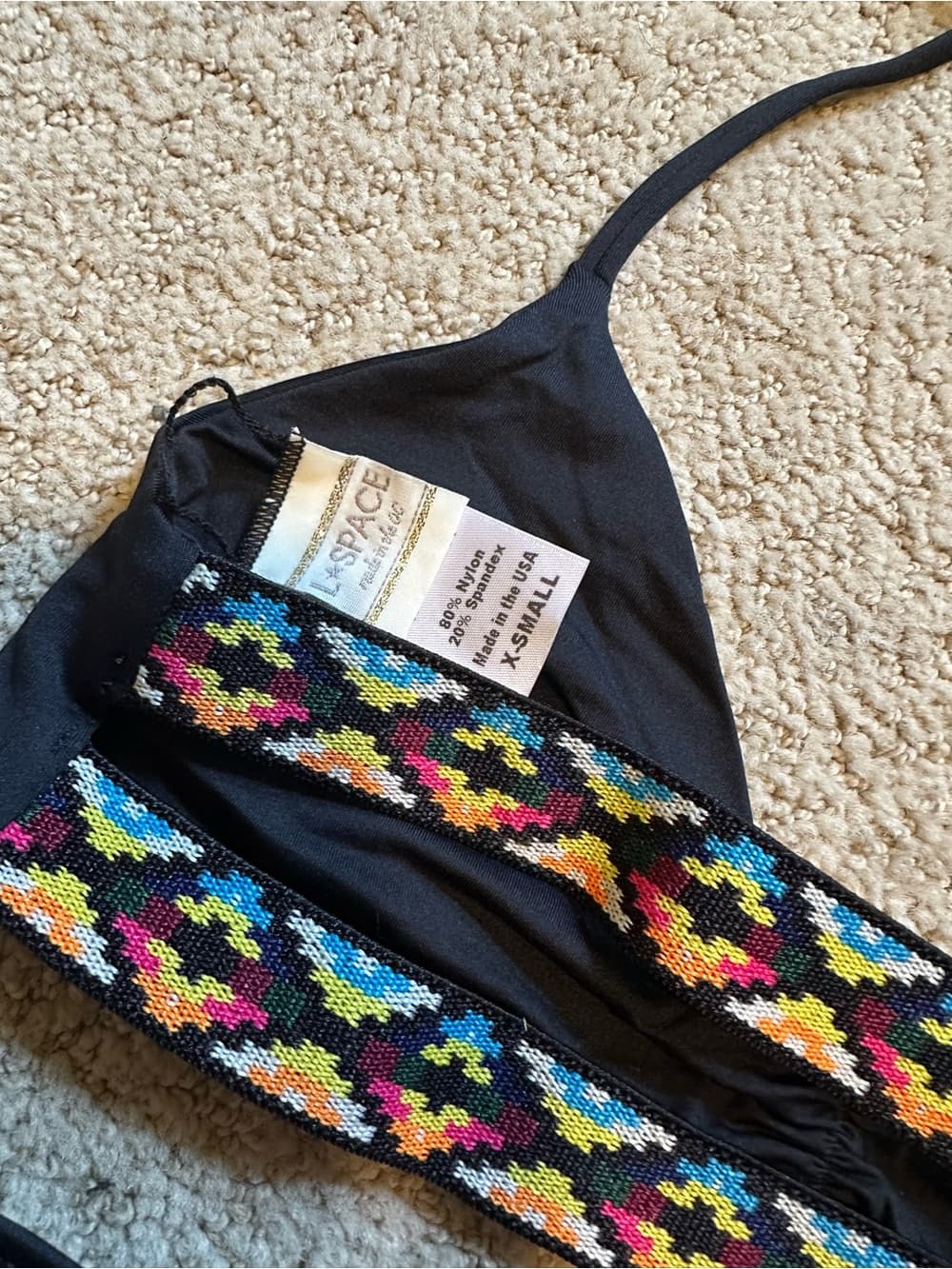 NWOT L*Space Night Tribe bikini set black - Thumbnail 4