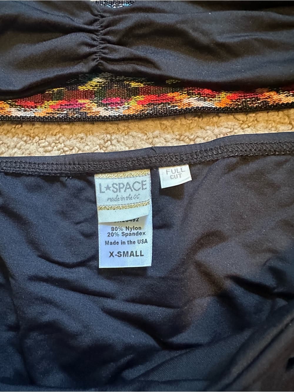NWOT L*Space Night Tribe bikini set black - Thumbnail 2