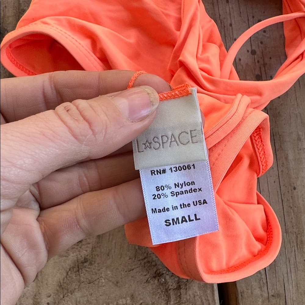 NWOT L*Space Haute tank bikini top orange - Thumbnail 3