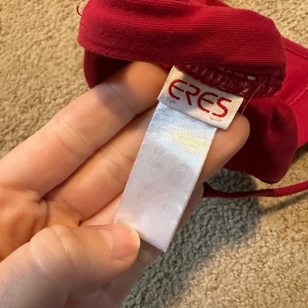 Eres button up bikini top red - Thumbnail 3