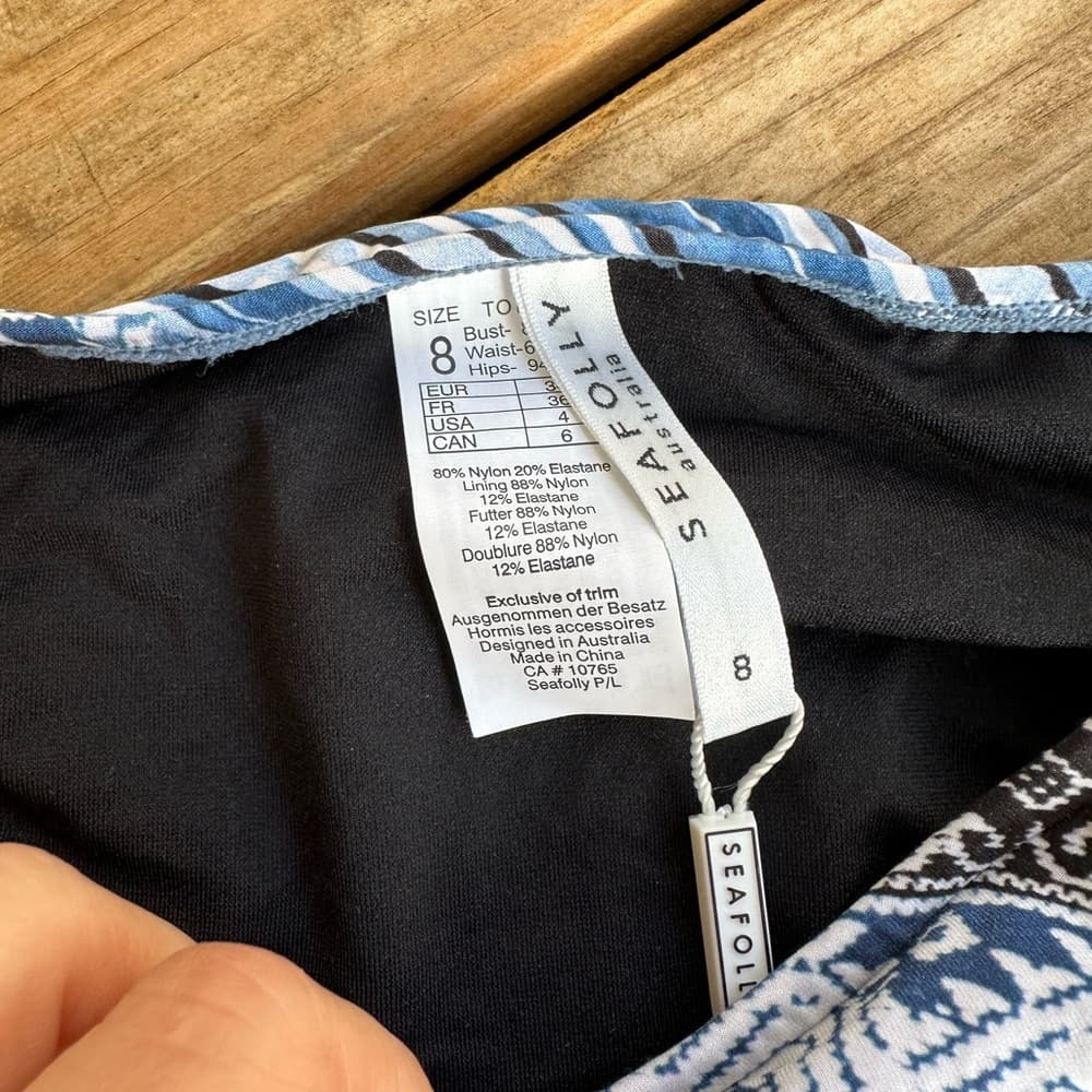 NWOT Seafolly Desert Tribe strappy bikini bottoms - Thumbnail 2