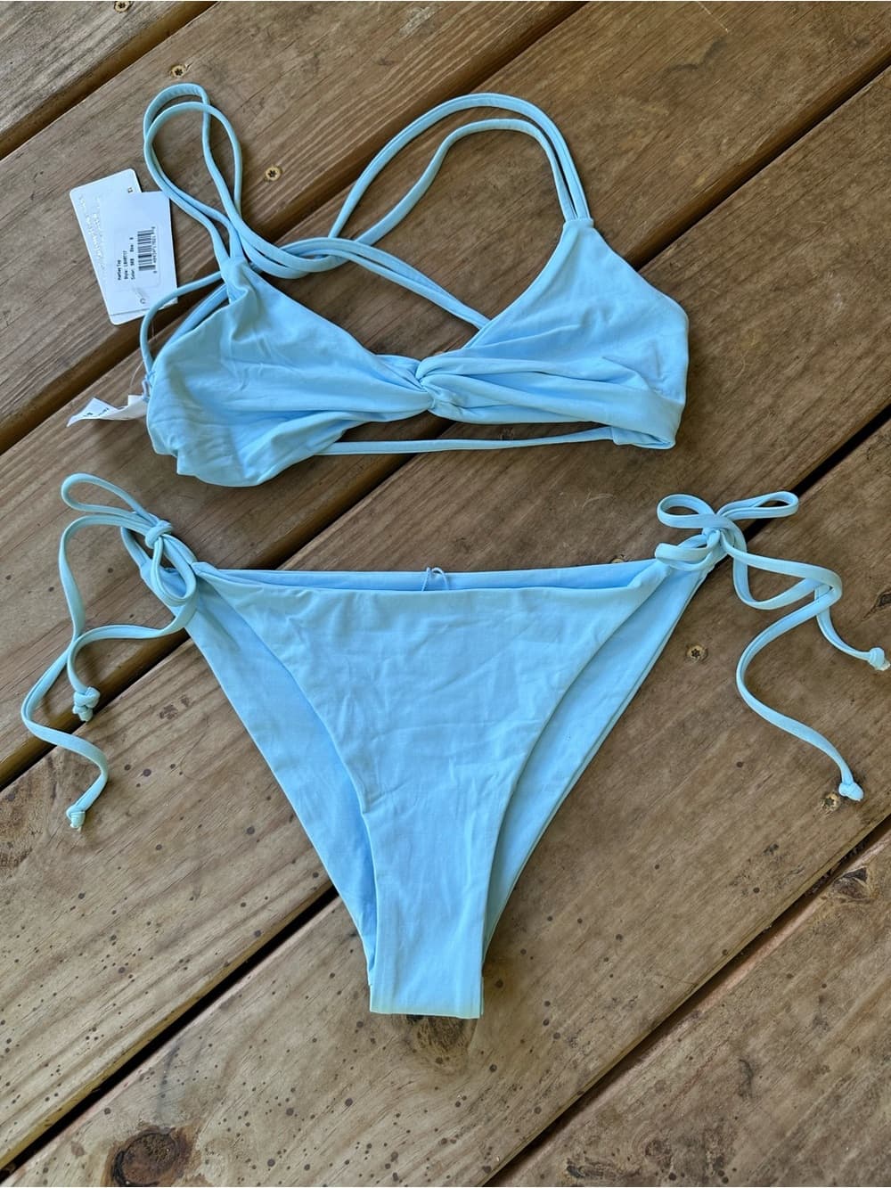 NWT L*Space Hartley bikini set light blue small - Thumbnail 3