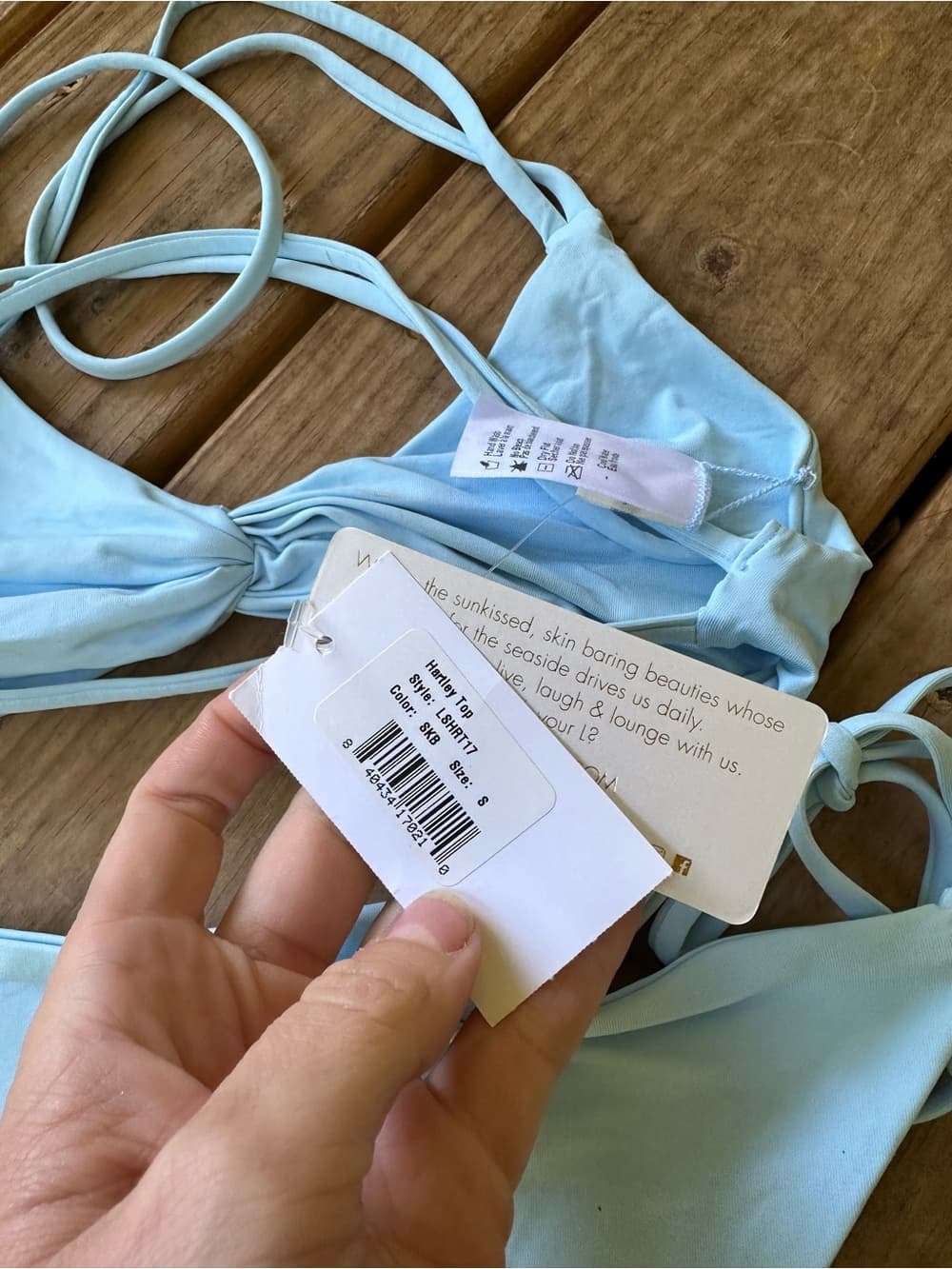 NWT L*Space Hartley bikini set light blue small - Thumbnail 2