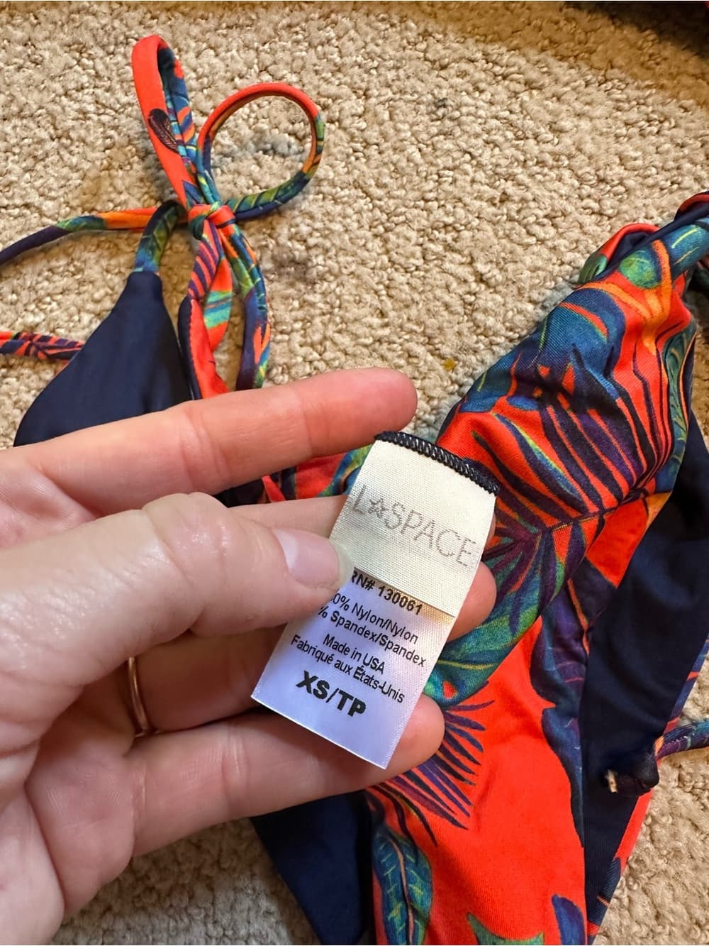 NWOT L*Space Liberty Fleur bikini set extra small - Thumbnail 2