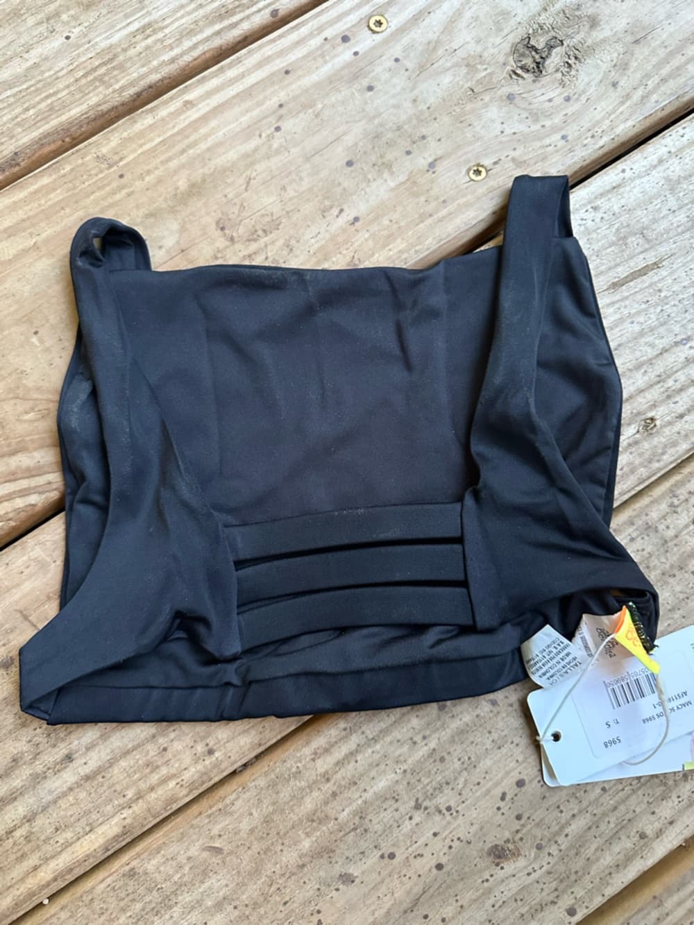 NWT Agua Bendita Macy bikini top black - Thumbnail 3