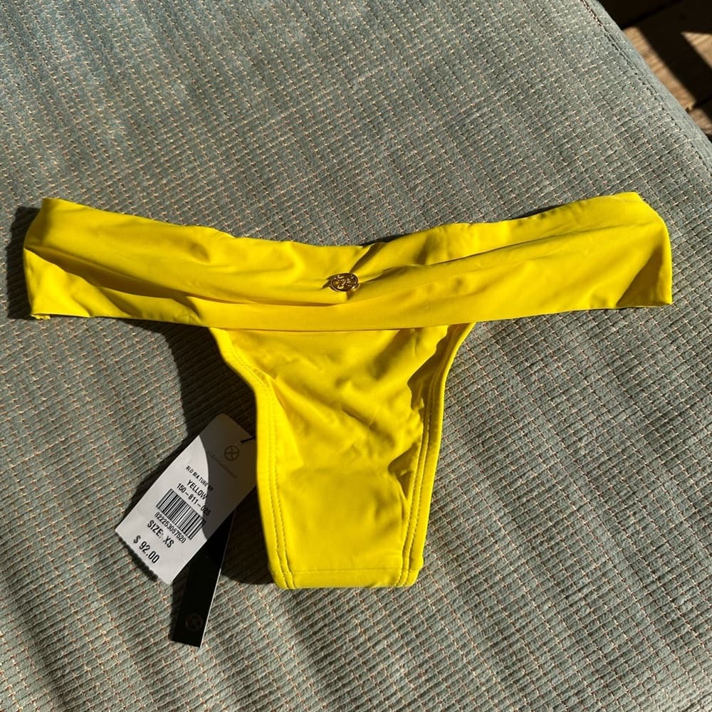 NWT Vix Paula Hermanny Bia tube bikini bottoms yellow - Thumbnail 3